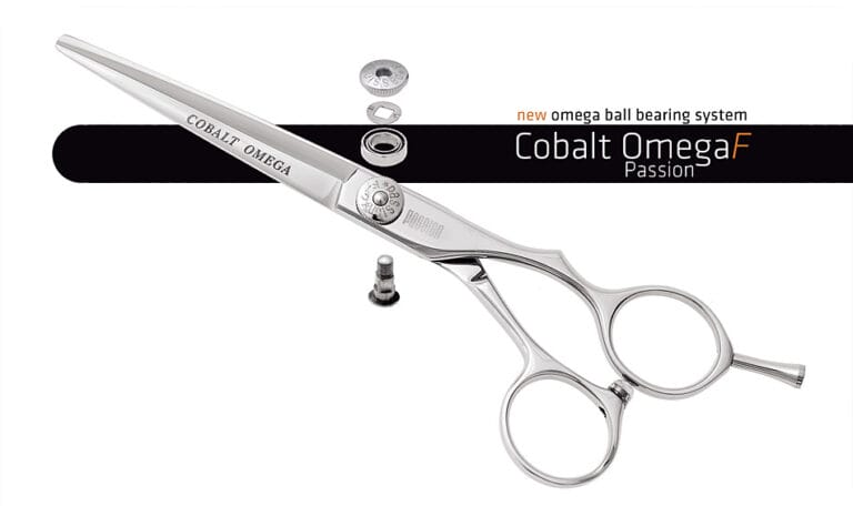PASSION Coblat Omega F Hairdressing Scissors ball bearing screw