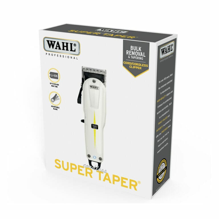 WAHL Cordless Super Taper Clippers Packaging