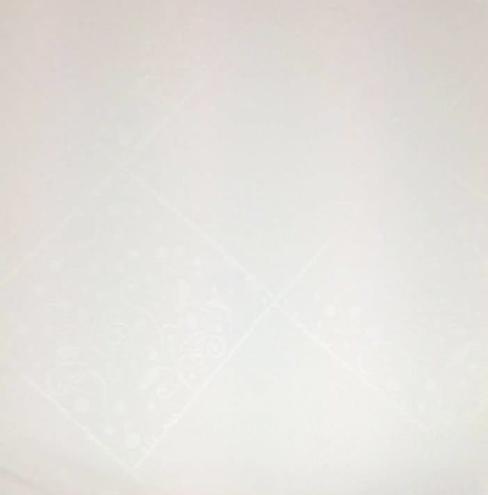 Crewe White Polyester Cutting Square