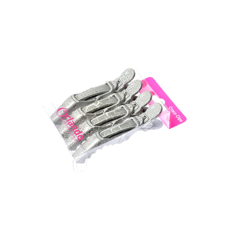 Crewe Crackle Croco Clips Pk 4