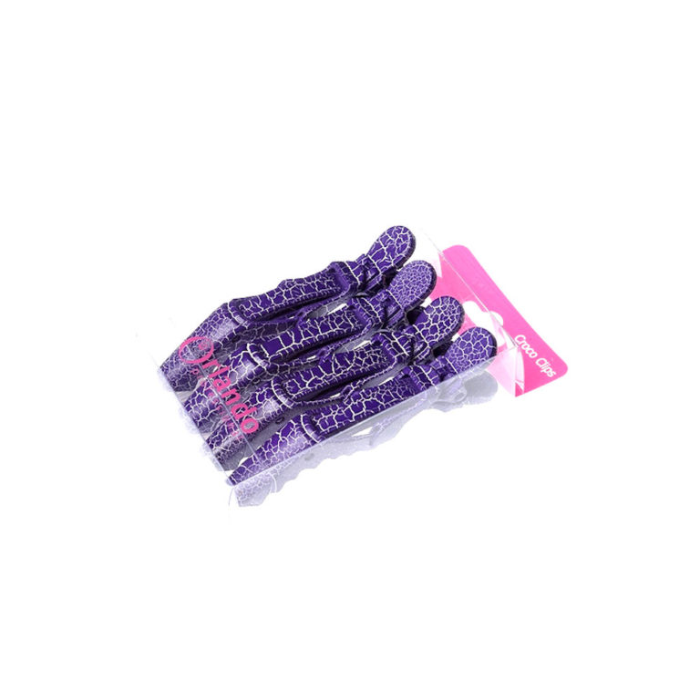 Crewe Crackle Croco Clips Pk 4
