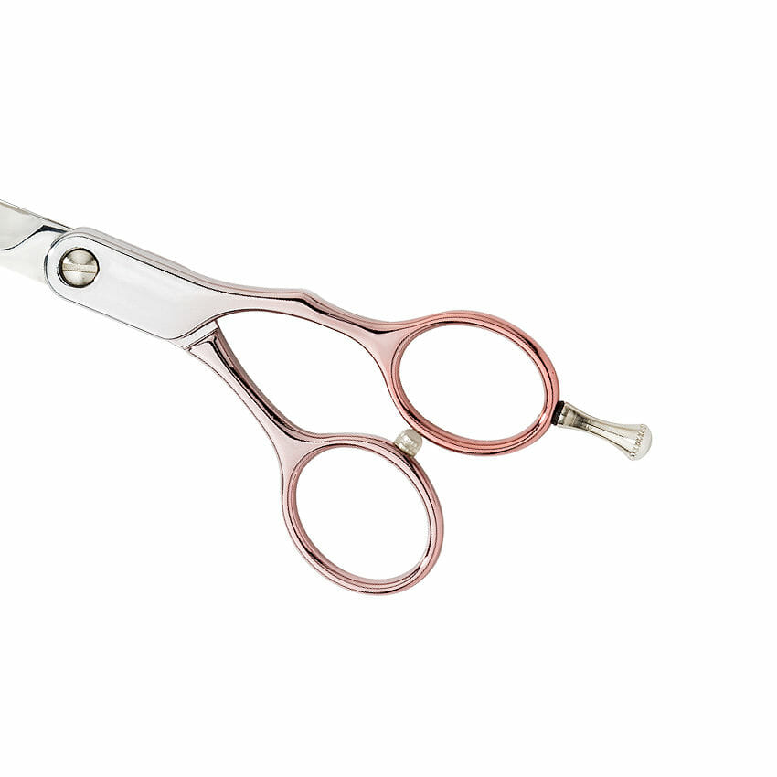 AMA Pink Gold Offset Hairdressing Scissors Set