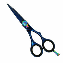 Tri Razor Sharp Blue Titanium Offset Scissors