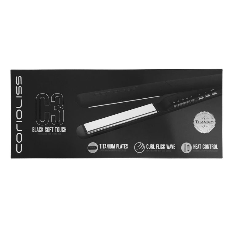 Corioliss C3 Black Soft Touch Hair Straightener