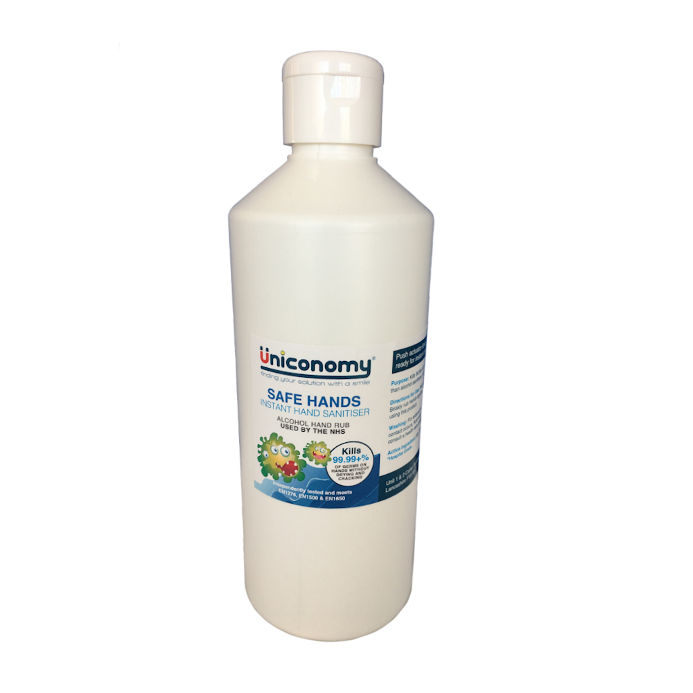 Uniconomy Safe Instant Hands Sanitiser 500ml