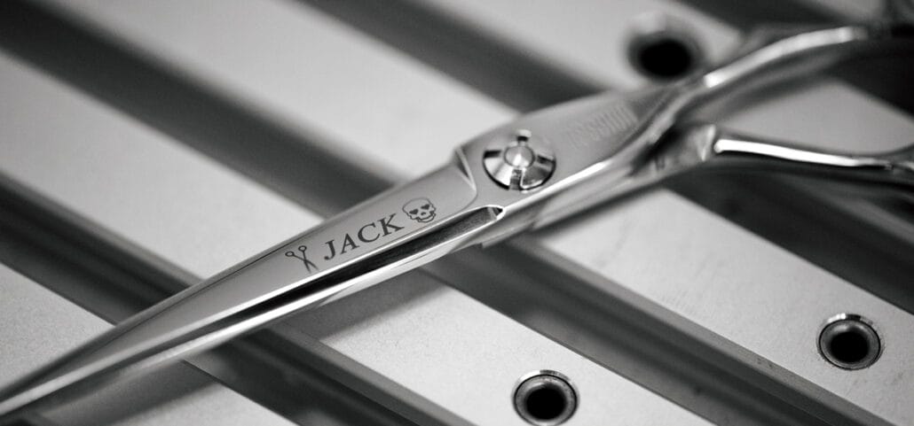 personalised scissor lasering