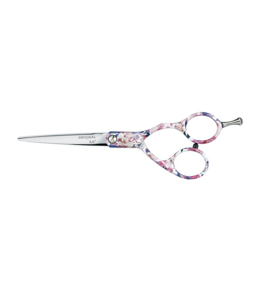 Sinelco Floral Offset Hairdressing Scissors