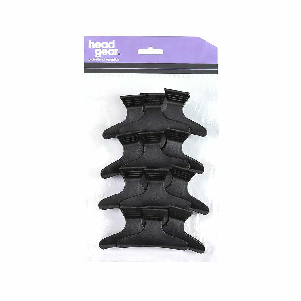 Head Gear Black Clamps Pack 12