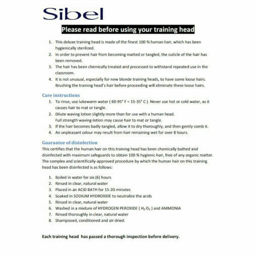 Sibel Training Head Leaflet