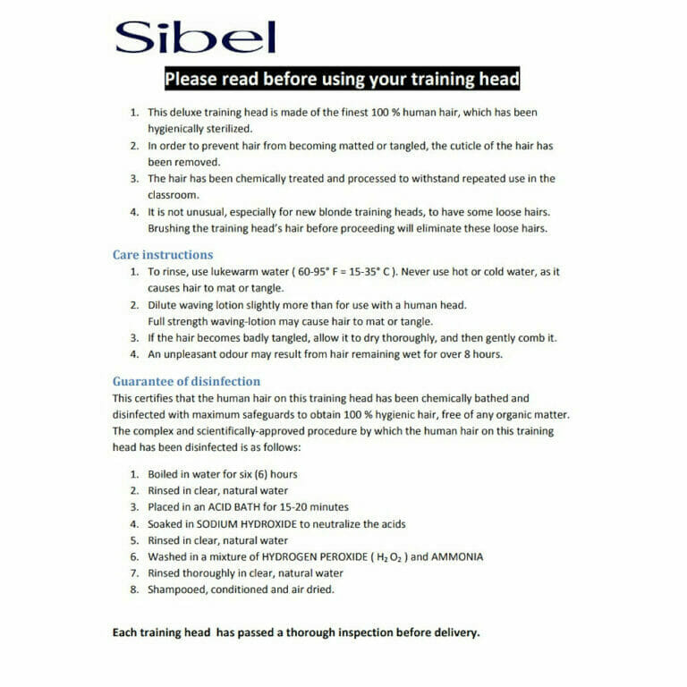 Sibel Training Head Leaflet
