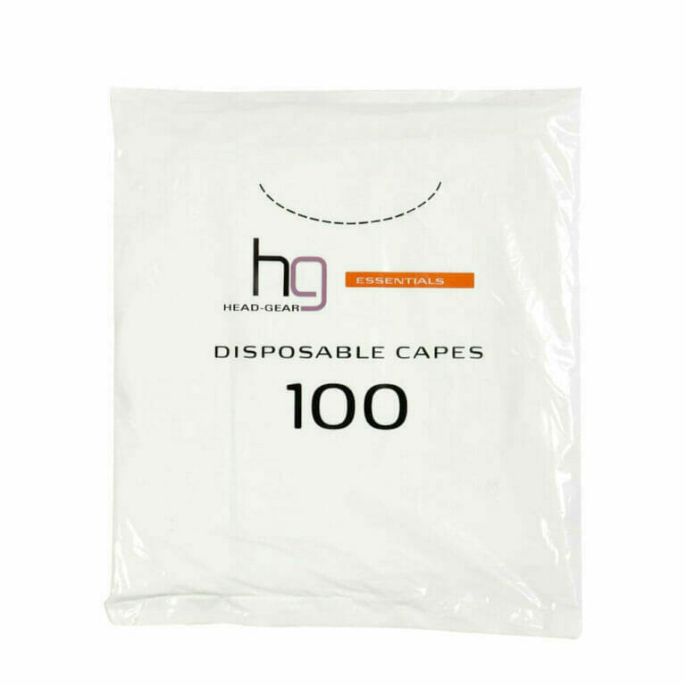 Head Gear Black Disposable Capes Pack 100