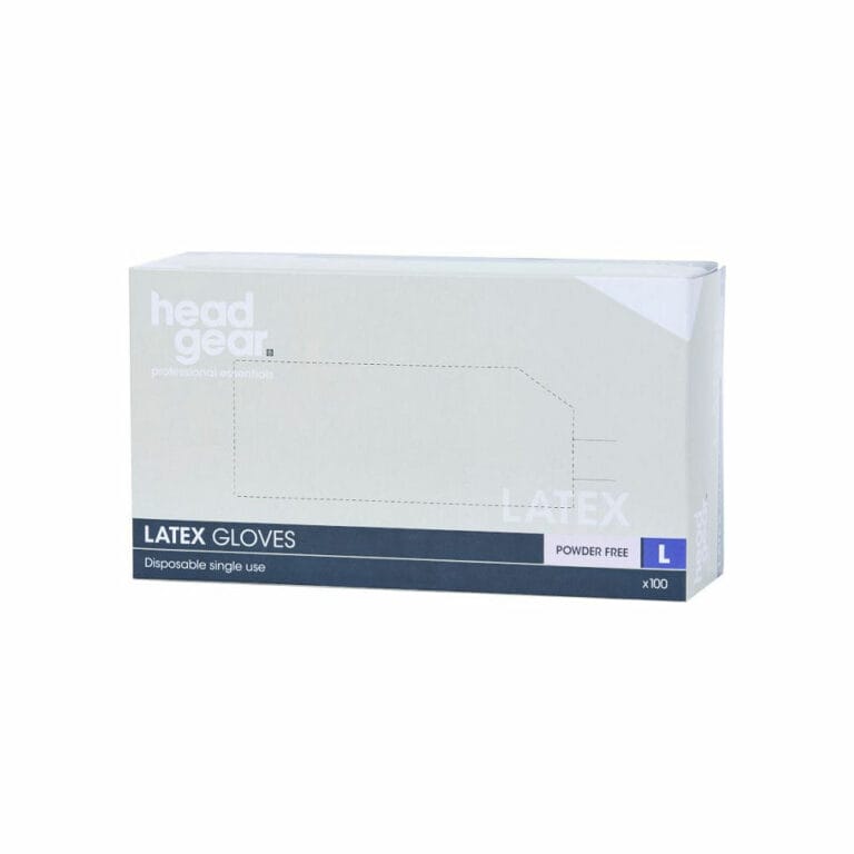 Head Gear Latex Powder Free Gloves Pack 100