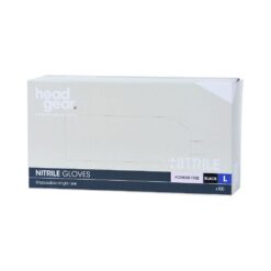 Head Gear Nitrile Black Disposable Gloves Pack 100