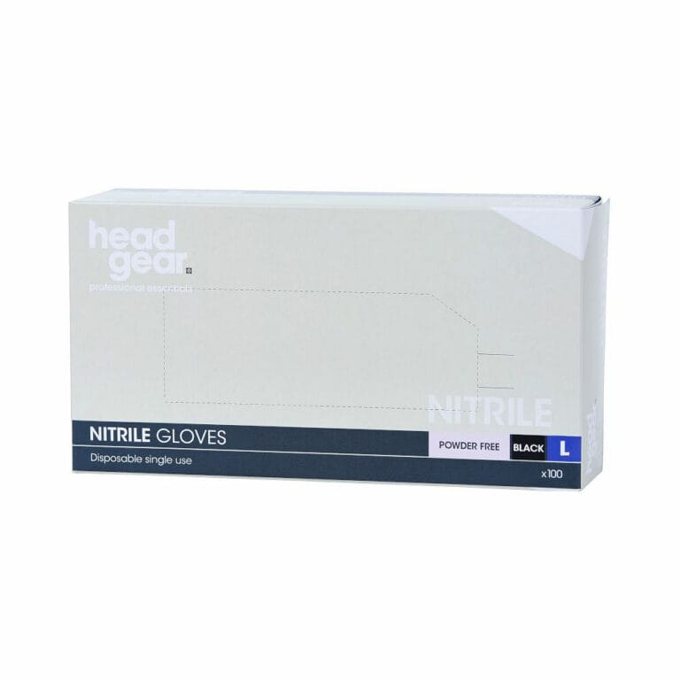 Head Gear Nitrile Black Disposable Gloves Pack 100