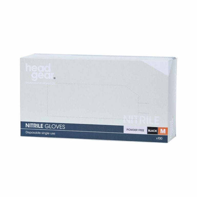 Head Gear Nitrile Black Disposable Gloves Pack 100