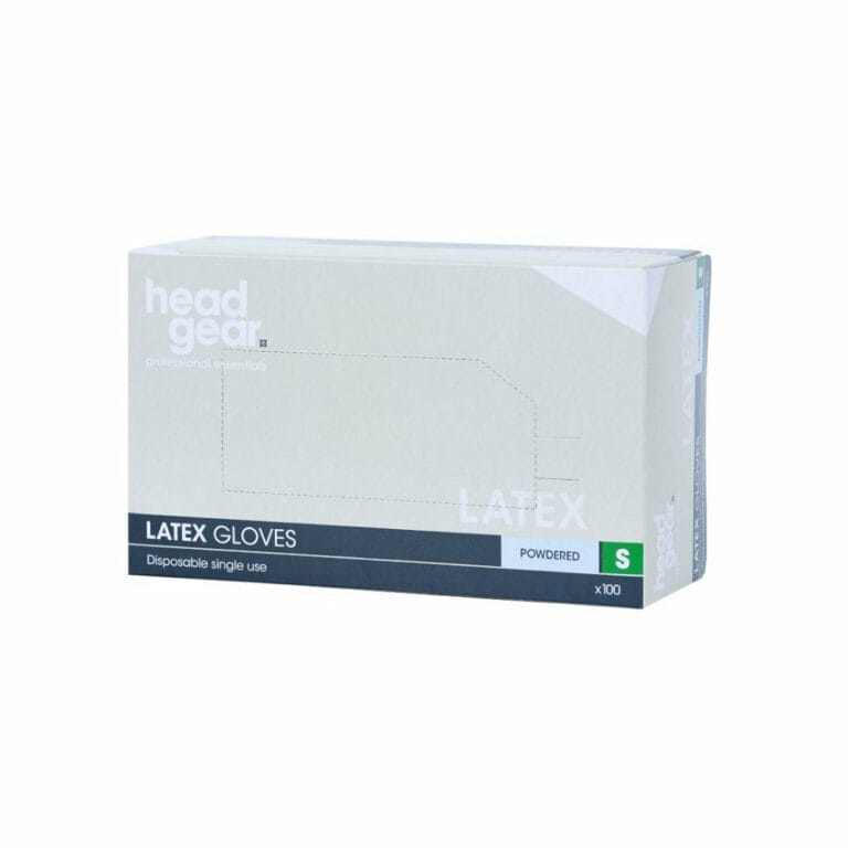 Head Gear Powdered Latex Gloves Pack 100