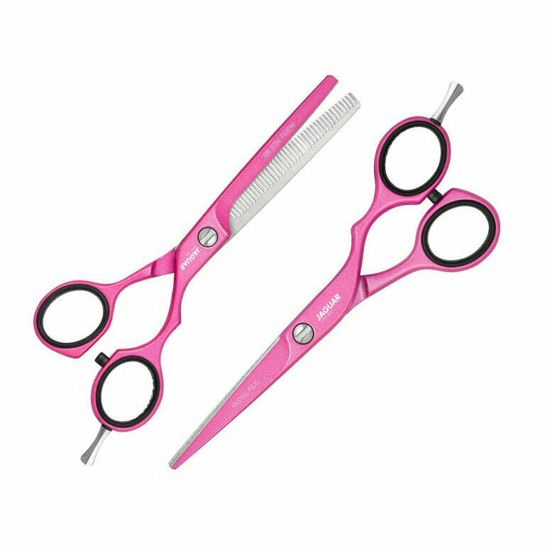 JAGUAR Pastell Plus Candy Pink Offset Scissor Set