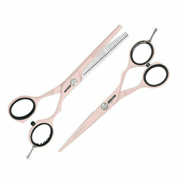 JAGUAR Pastell Plus Rose Pink Offset Scissor Set