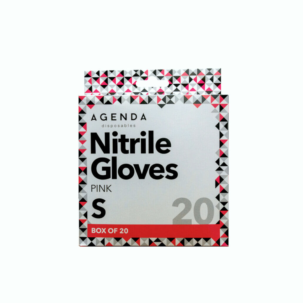 Agenda Nitrile Gloves Ultraflex Pink Pack 20