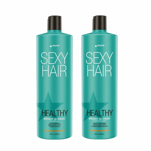 Sexy Hair Healthy Bright Blonde Shampoo & Conditioner 1000ml Pack