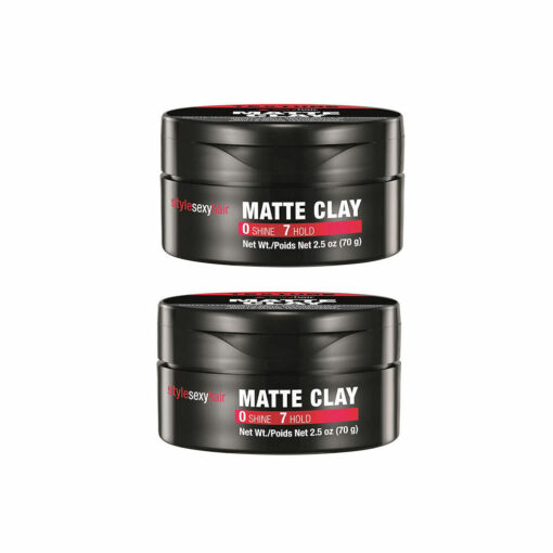 Sexy Hair Matte Clay Twin Pack