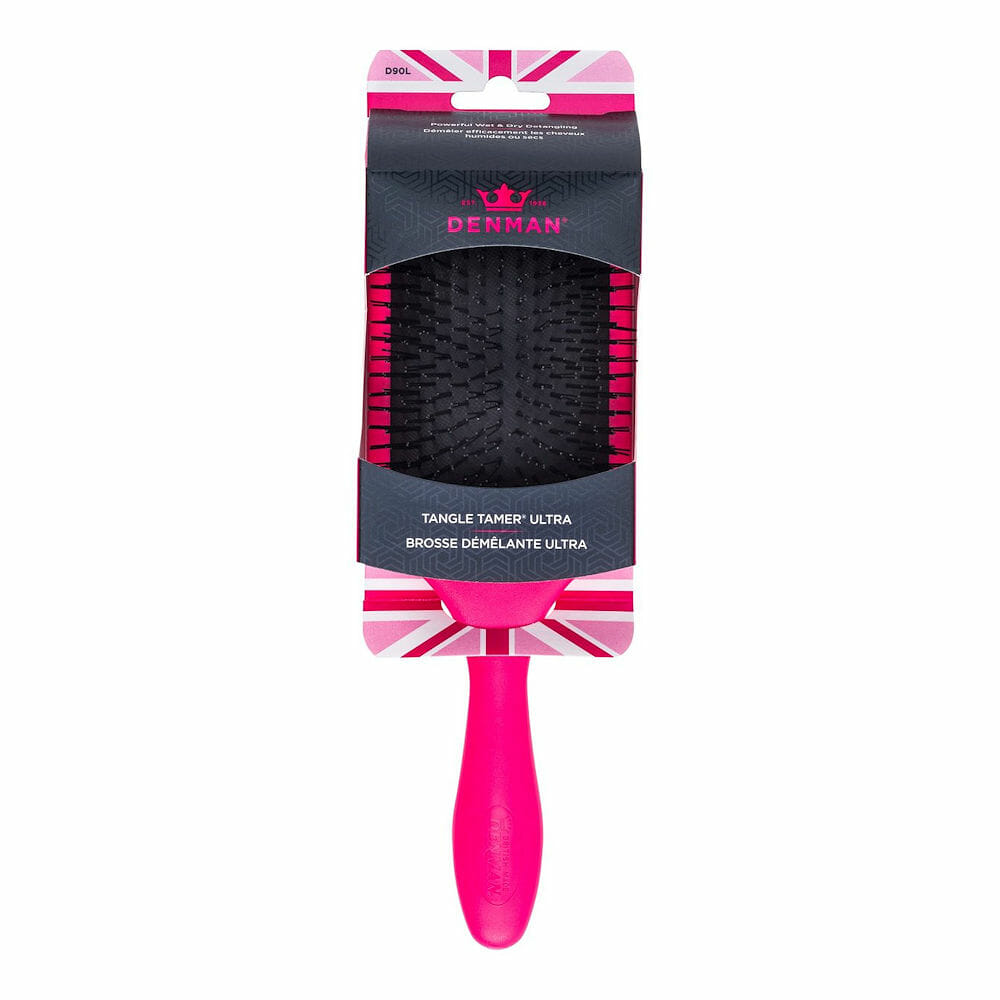 DENMAN Large Ultra Pink Tangle Tamer Brush