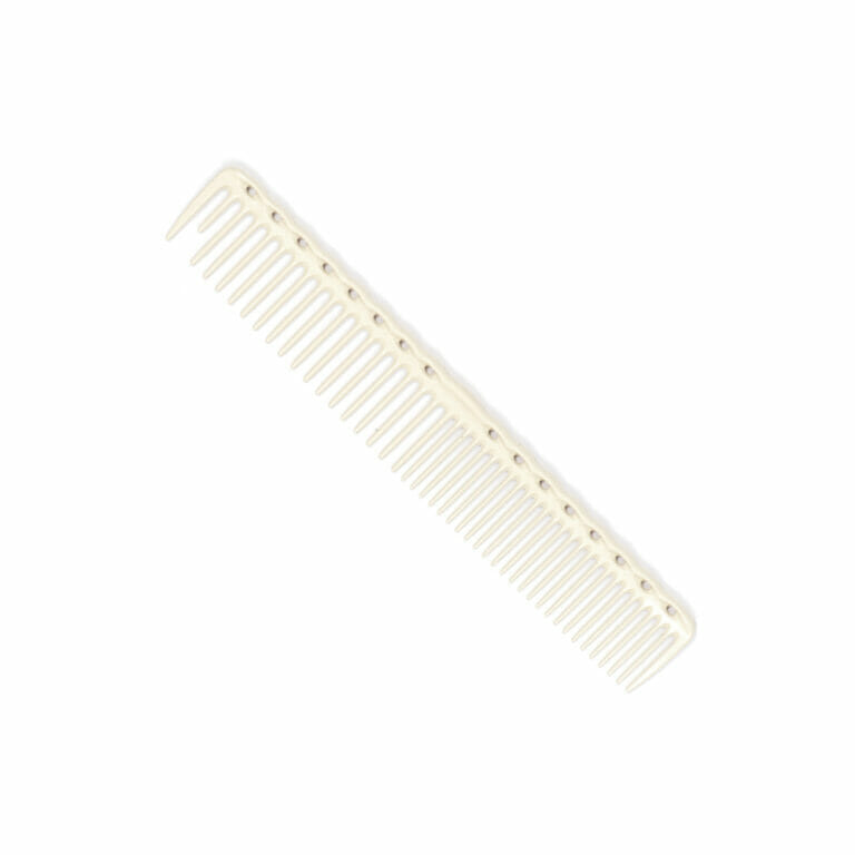 YS PARK 338 Round-Toothed Cutting Comb WHITE