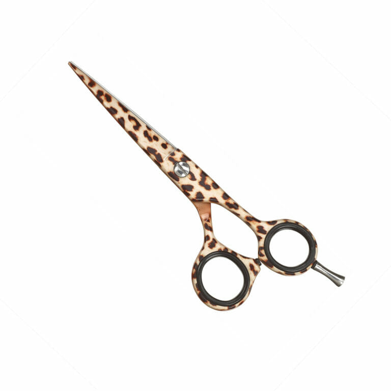 Sinelco Leopard Offset Hairdressing Scissor