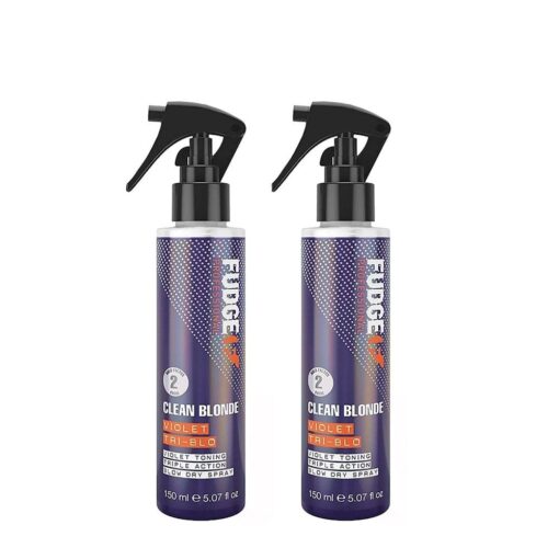 Fudge Clean Blonde Violet Tri Blo Heat Protect Spray 150ml