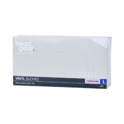 Head Gear Vinyl Powder Free Gloves Pack 100
