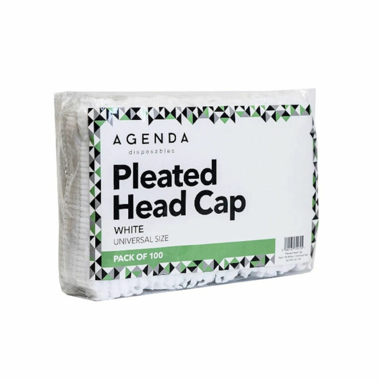 Agenda Disposable Pleated Head Caps