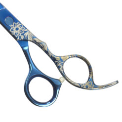 Sinelco Etched Blue Flower Offset 5.5 Inch flower detail