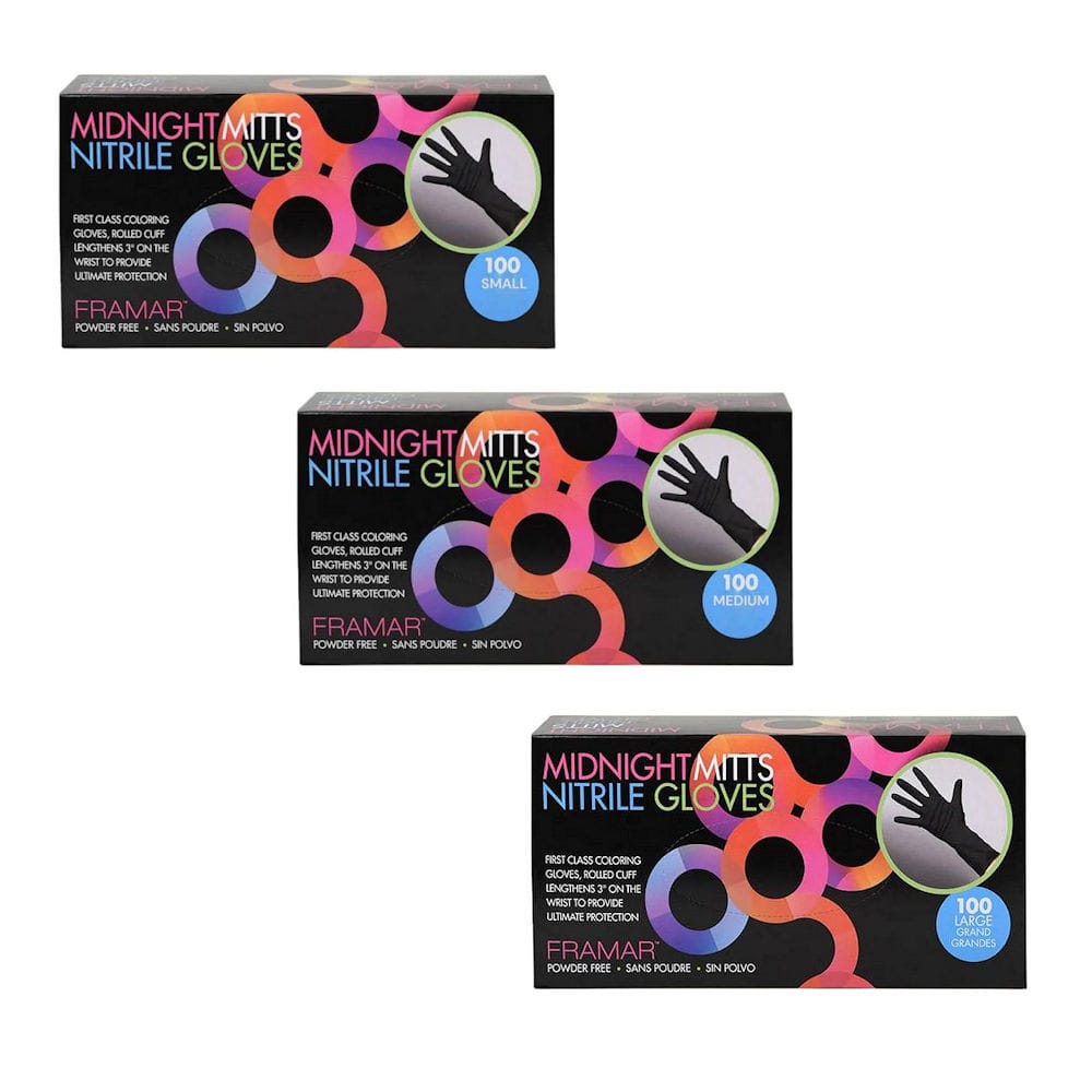 Framar Midnight Mitts Nitrile Gloves Pack 100