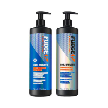 Fudge Cool Brunette Blue Toning Shampoo & Conditioner 1000ml Duo