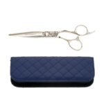 HAITO Ekubo Hairdressing Scissors with navy blue scissor wallet