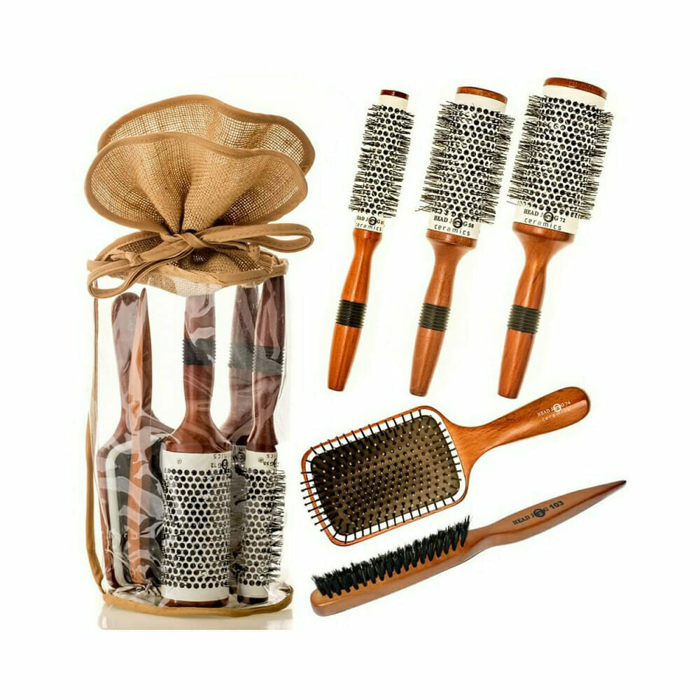 Head Jog Wooden Ceramic Brush Set Head Jog Wooden Ceramic Brush Set