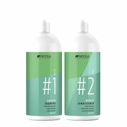 Indola Repair Shampoo And Conditioner 1500ml Twin Pack