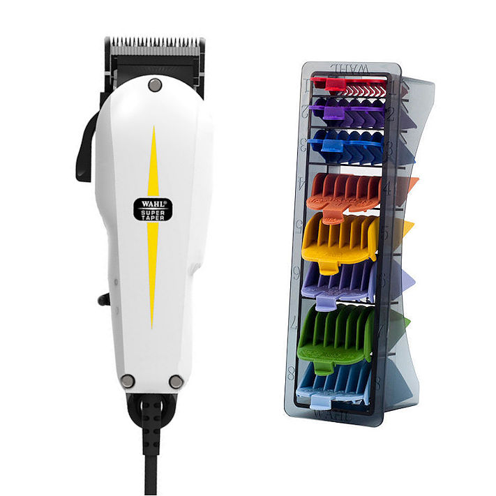 Wahl Super Taper & Coloured Gaurd Set Wahl Super Taper & Coloured Gaurd Set