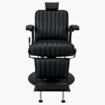 Ayala Pablo Black Barbers Chair