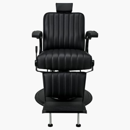 Ayala Pablo Black Barbers Chair