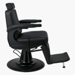 Ayala Pablo Black Barbers Chair