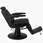 Ayala Pablo Black Barbers Chair