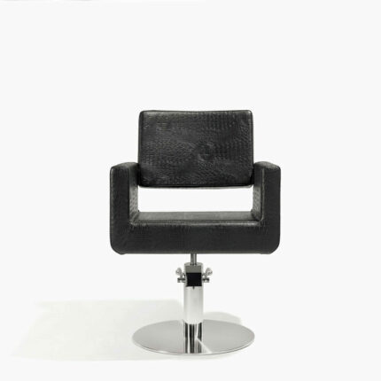Felicitas Black Croco Hydraulic Styling Chair