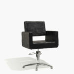 Felicitas Black Croco Hydraulic Styling Chair