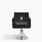 Felicitas Black Croco Hydraulic Styling Chair