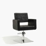 Felicitas Black Croco Hydraulic Styling Chair
