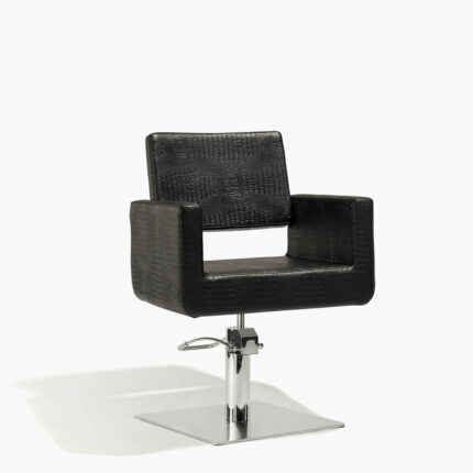 Felicitas Black Croco Hydraulic Styling Chair