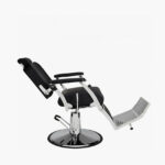 Mila Silver Standard Black Barbers Chair
