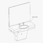 REM Duke Barbers Unit With Stainless Steel Basin