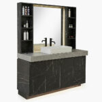 REM Oxford Barbers Mirror Unit